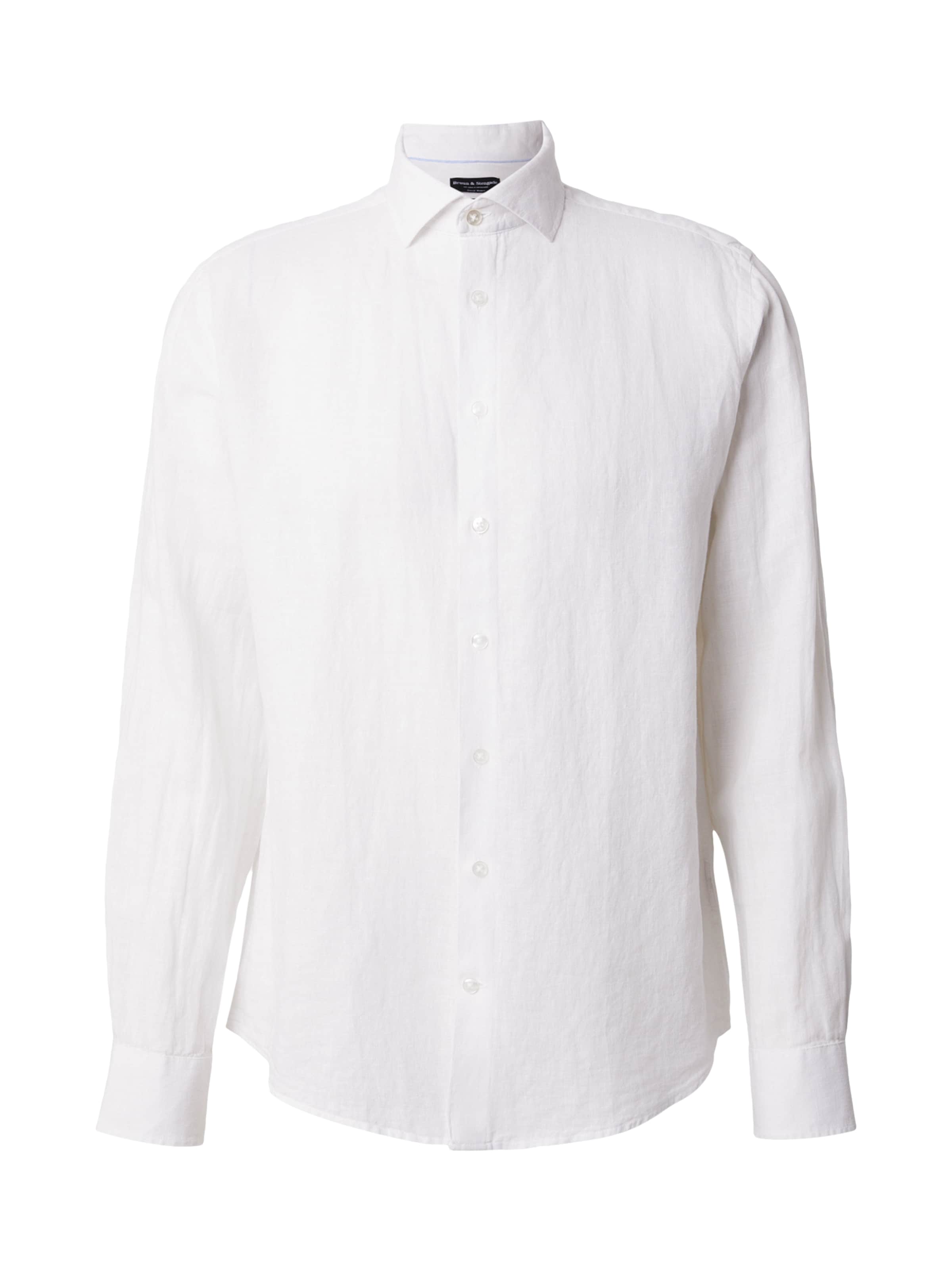 Bruun & Stengade Klasický střih Košile 'Tahaka' – bílá: přední strana
