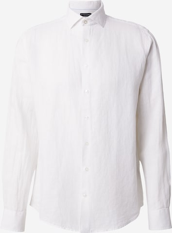 Bruun & Stengade Regular Fit Paita 'Tahaka' värissä valkoinen: etupuoli