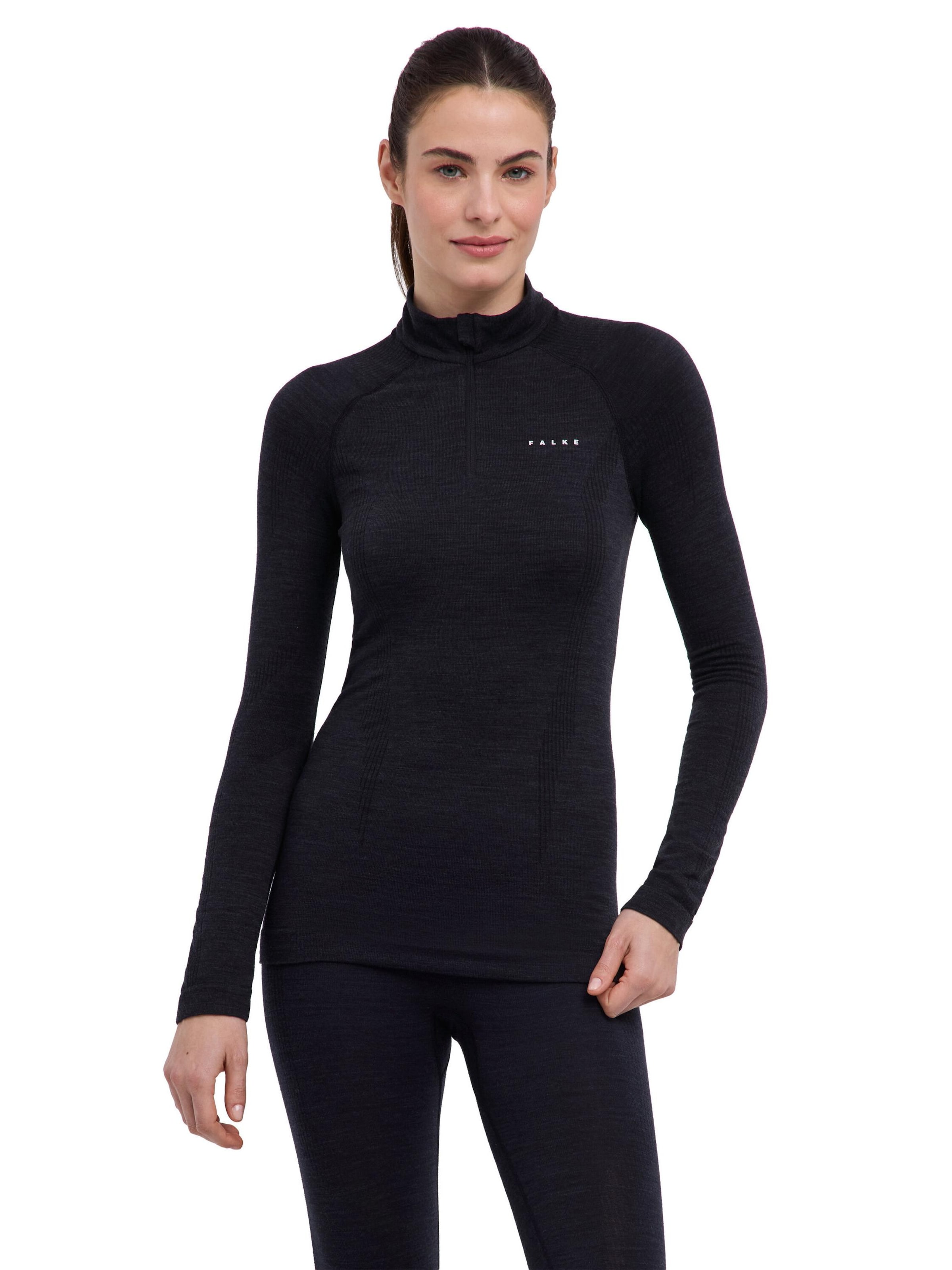 FALKE Base Layer in Black: front