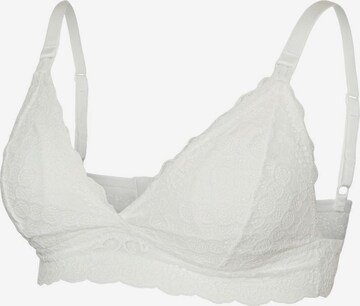 Triangle Soutien-gorge d’allaitement 'Sidsel' MAMALICIOUS en blanc : devant