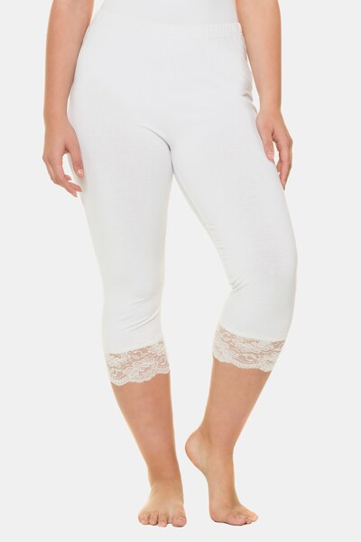 Ulla Popken Pantalon en blanc, Vue avec modèle