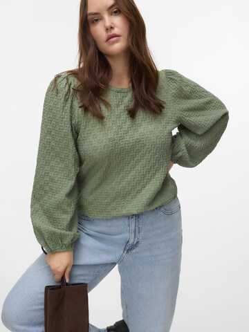 Vero Moda Curve Bluse 'VMCFlower' i grøn
