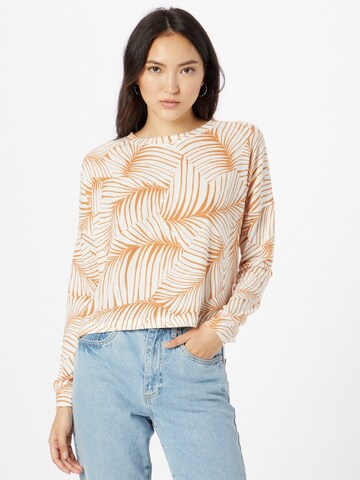 ROXY Sweatshirt 'CURRENT MOOD' in Wit: voorkant