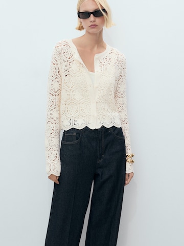 MANGO Kofta 'GARDEN' i beige: framsida