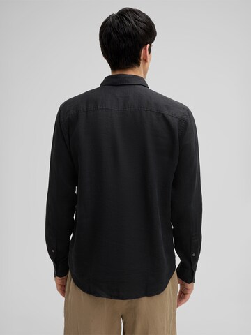 STRELLSON Slim fit Button Up Shirt 'Ceasar' in Black