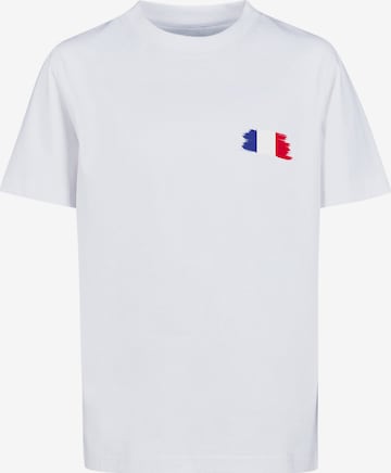 F4NT4STIC T-Shirt 'Frankreich Flagge' in Weiß: predná strana
