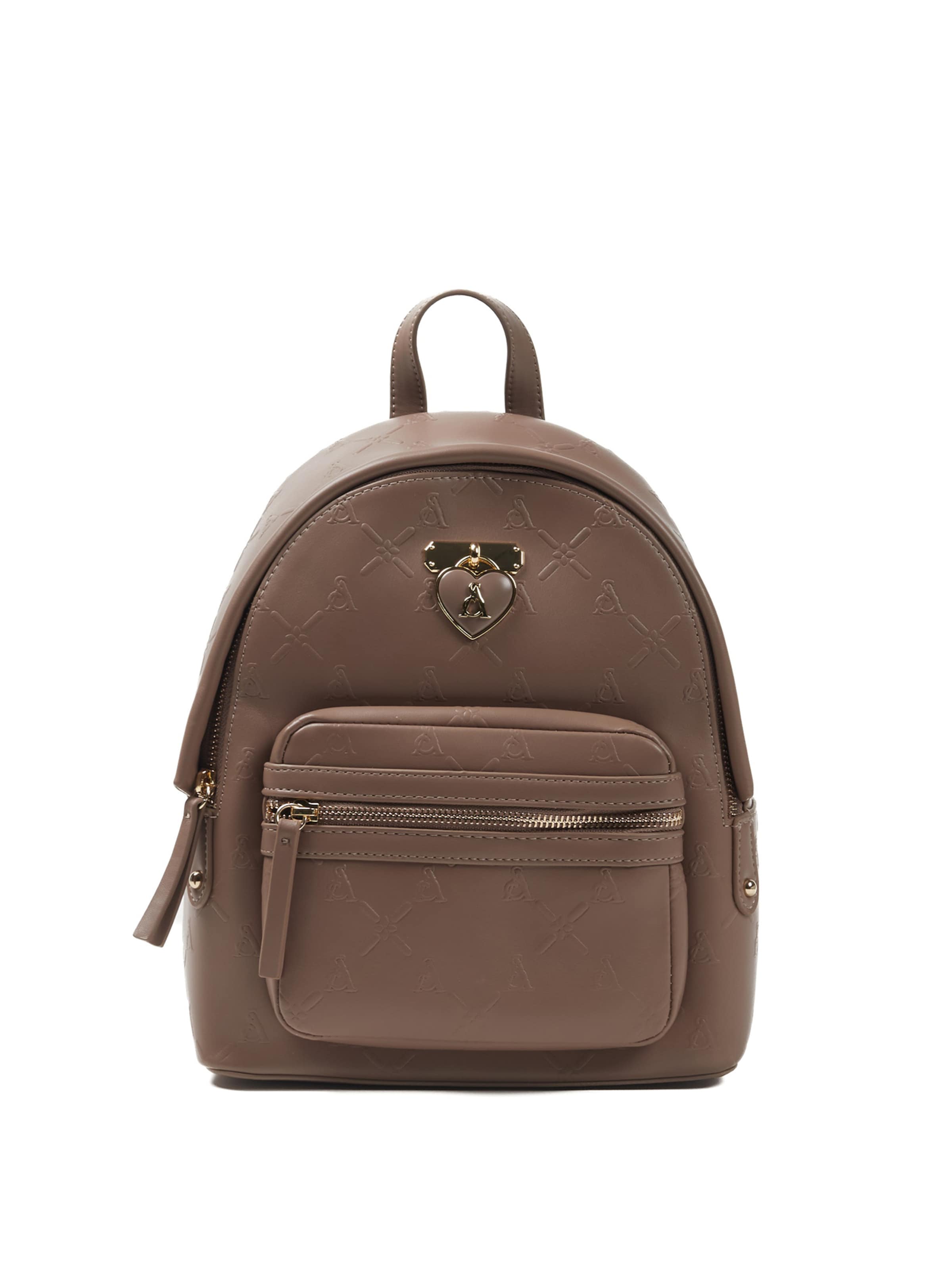 L'Atelier Du Sac Backpack 'Marcel' in Beige: front