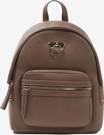 Zaino 'Marcel' di L'Atelier Du Sac in beige: frontale