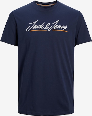 T-Shirt 'Tons Upscale' JACK & JONES en bleu : devant