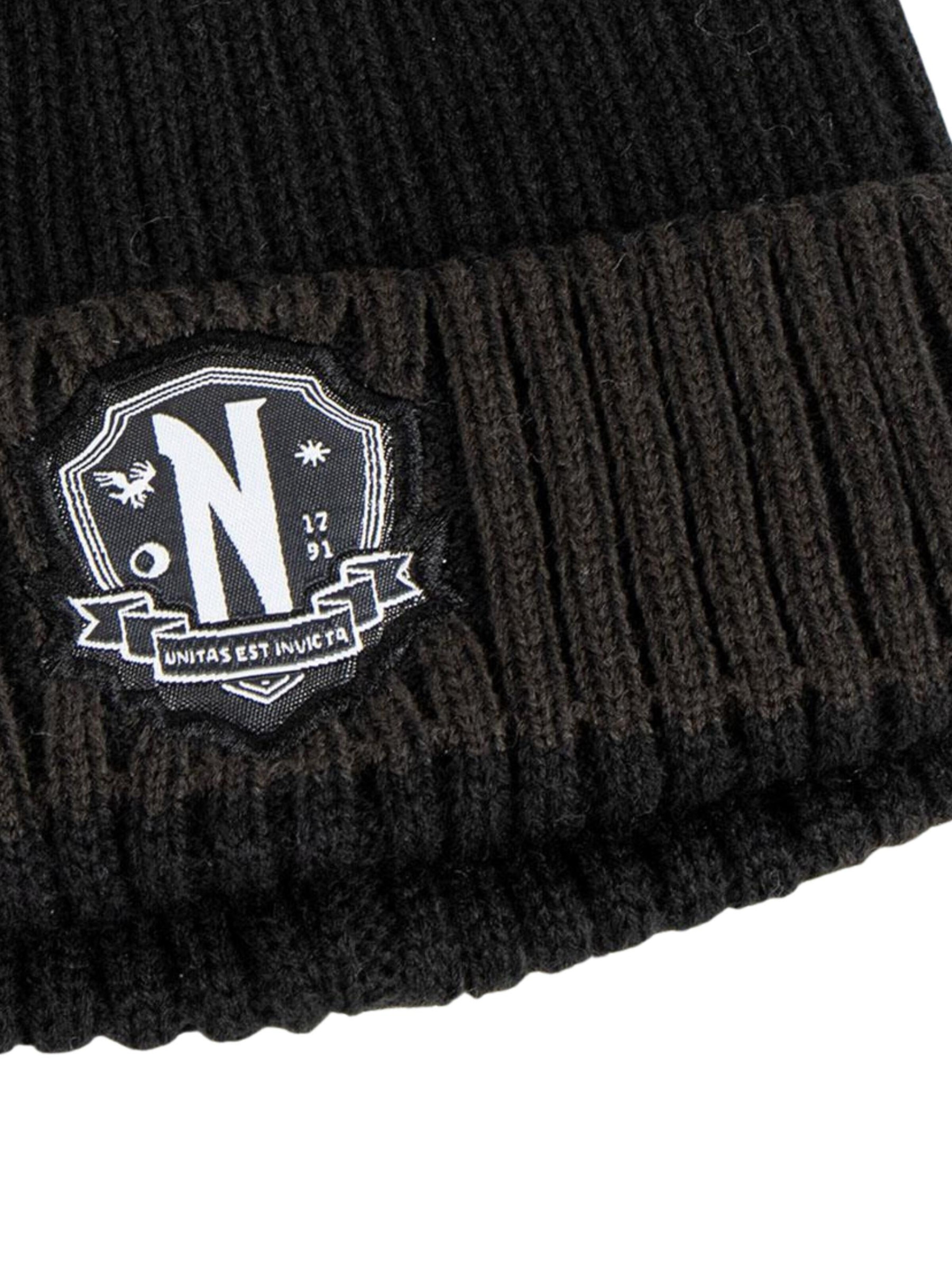 Set 'Wednesday Schal Set' DISNEY en noir