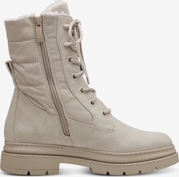 TAMARIS Lace-Up Ankle Boots in Beige