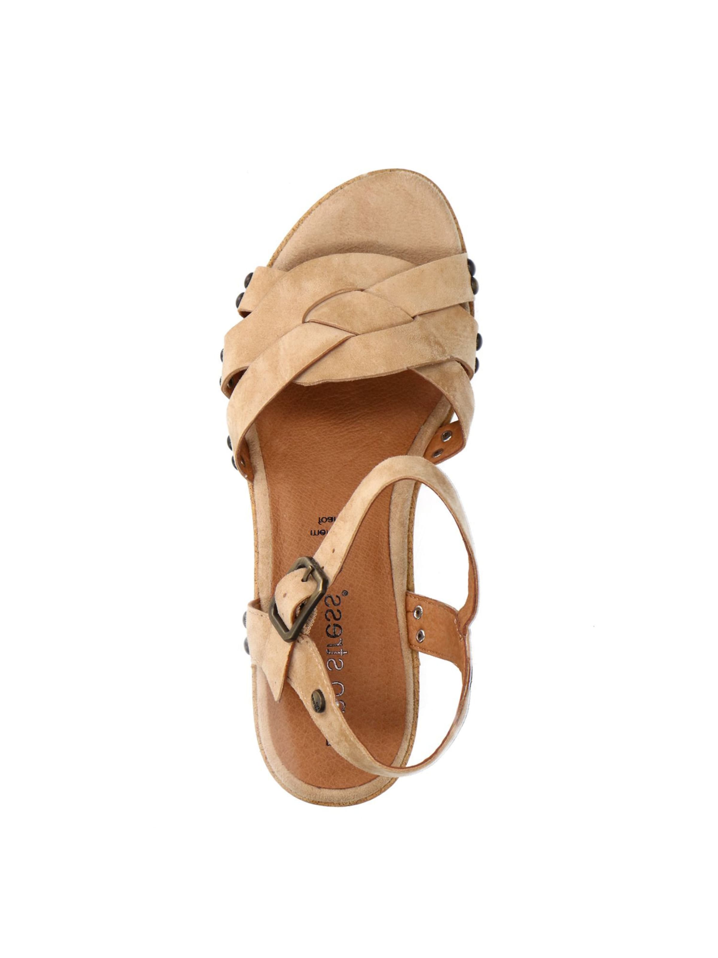MANFIELD Sandale in Beige
