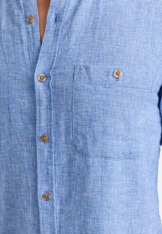 INDICODE JEANS Regular fit Button Up Shirt in Blue