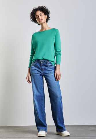 STREET ONE Weicher Strickpullover in Blau