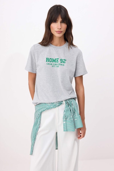 Trendyol Shirts i XS i grå / grøn, Produktvisning