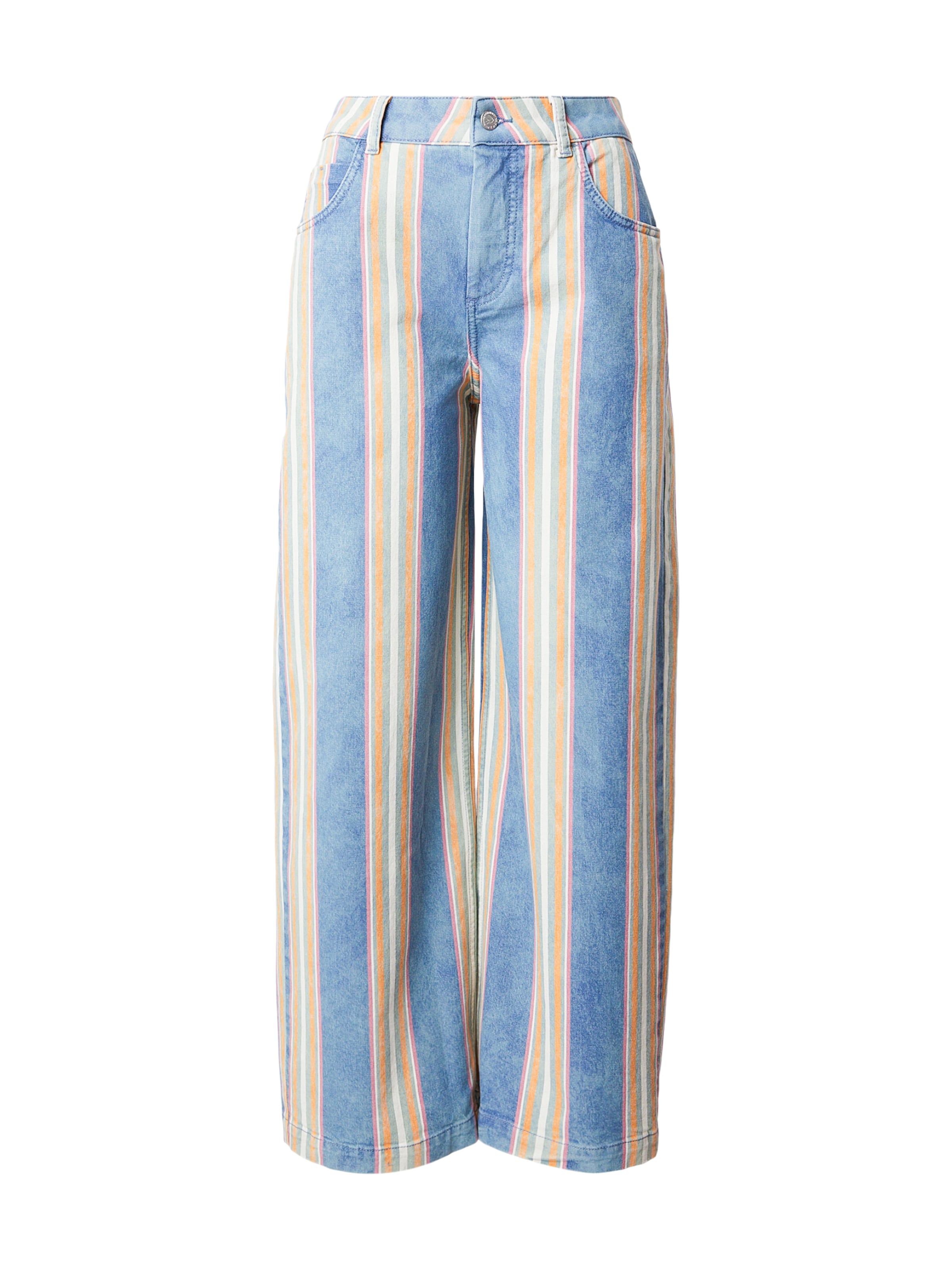 Blutsgeschwister Wide leg Broek 'Lene Lou Marquee' in Blauw: voorkant