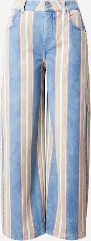 BlutsgeschwisterWide Leg/ Široke nogavice Hlače 'Lene Lou Marquee' - plava boja: prednji dio