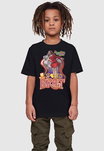 T-Shirt 'Willy Wonka And The Chocolate Factory - Spoiled Brat' ABSOLUTE CULT en noir : devant