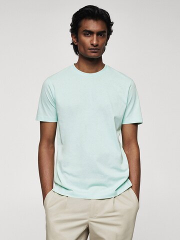 MANGO MAN Shirt 'CHERLO' in Groen: voorkant