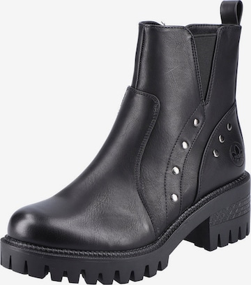 Rieker Boots in Black: front