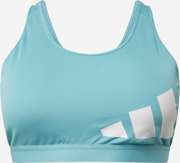 Soutien-gorge de sport ADIDAS PERFORMANCE en bleu : devant