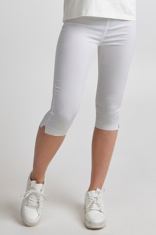 b.young Slimfit Broek 'BYKEIRA' in Wit: voorkant