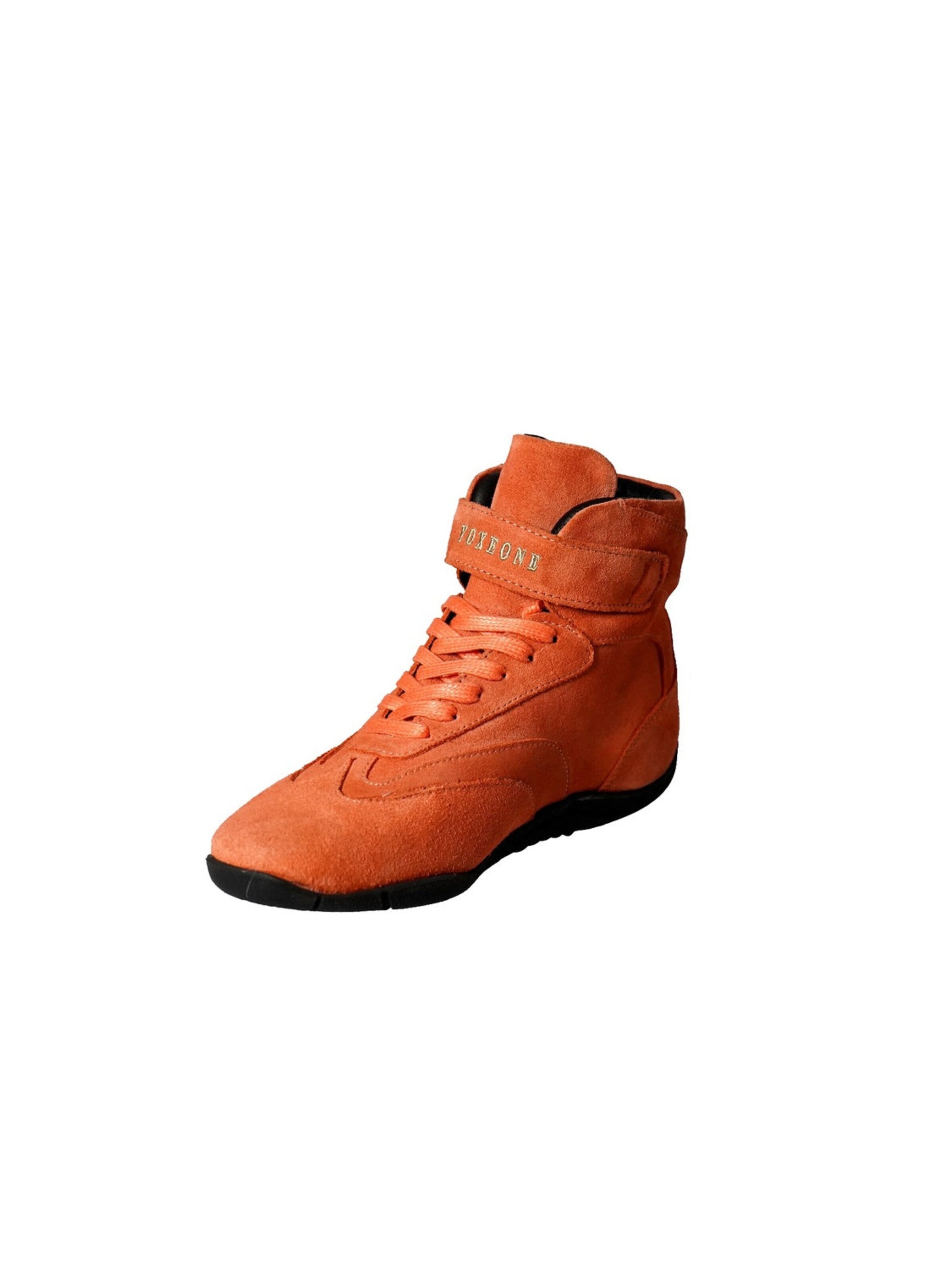 Sneaker alta 'Pat' di Yoxeone in arancione