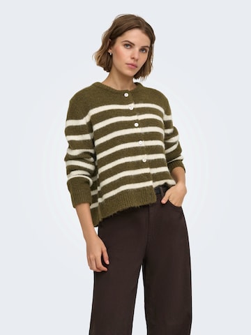 Cardigan 'ONLMAGGIE' ONLY en vert : devant