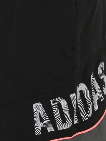 ADIDAS PERFORMANCE Badeshorts 'Wording ' in Schwarz