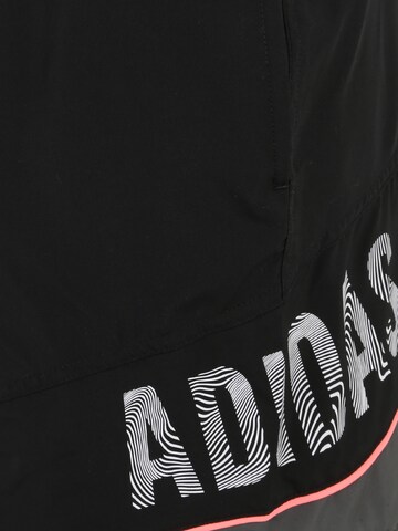 ADIDAS PERFORMANCE Kratke hlače za surfanje 'Wording ' | črna barva