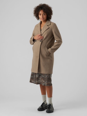 Vero Moda Maternity Between-Seasons Coat 'Fortune Addie' in Brown