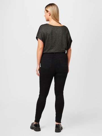ONLY Curve Skinny Jeans 'CORAL' in Schwarz