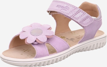 SUPERFIT Sandaalit 'SPARKLE' värissä lila: etupuoli