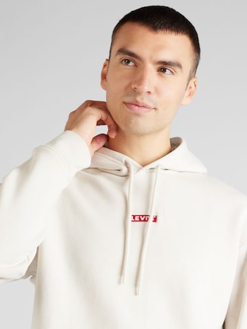 LEVI'S ® Sweatshirt 'Relaxed Baby Tab Hoodie' in Weiß