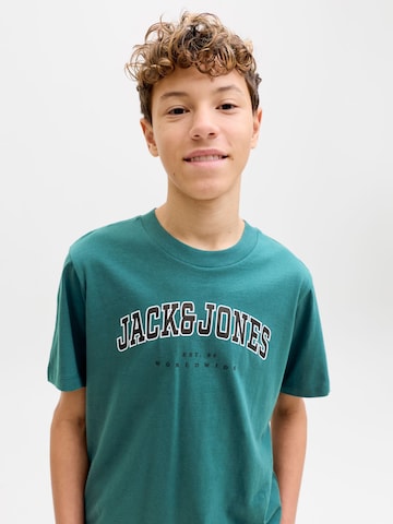 Jack & Jones Junior Μπλουζάκι 'JJECaleb' σε πράσινο