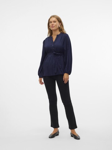 Chemisier 'MLMercy Lia' MAMALICIOUS en bleu