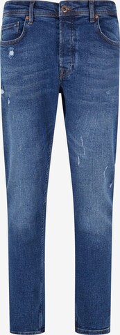 2Y Premium Tapered Jeans in Blue: front