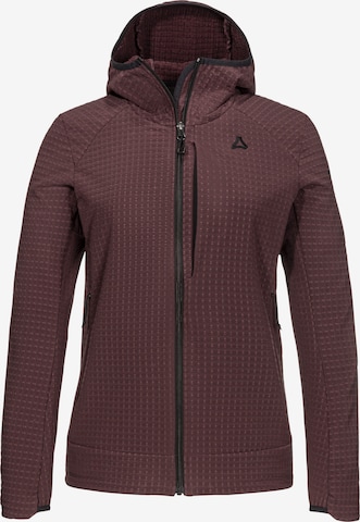 Schöffel Functionele fleece jas 'Enixa' in Lila: voorkant