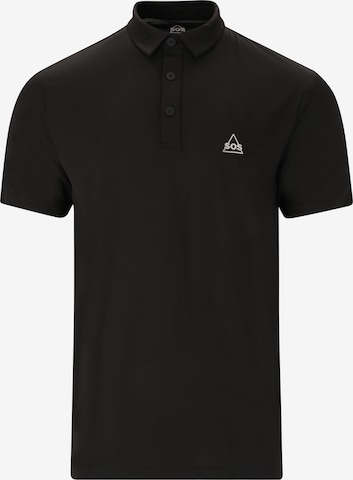 SOS Poloshirt 'Etna' in Schwarz: Vorderseite