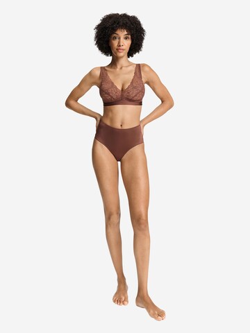 Hanro T-shirt Bra ' Azelia ' in Brown