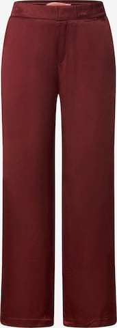 STREET ONE Wide leg Broek in Rood: voorkant