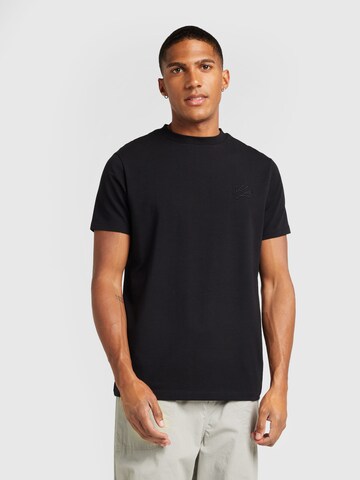 Tricou de la Karl Lagerfeld pe negru: față