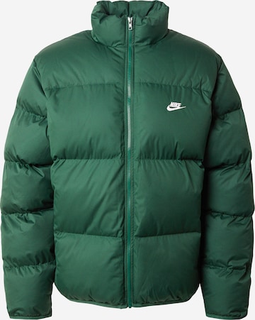 Nike Sportswear Winter Jacket 'Club' in Green: front