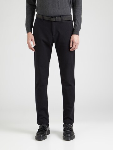 Slimfit Pantaloni chino 'Travis' di TOM TAILOR in nero: frontale