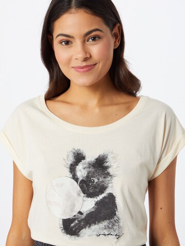 Iriedaily T-shirt 'Koala Bubble' i gul