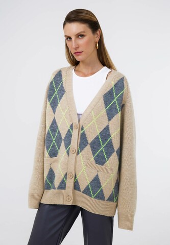 TOPTOP STUDIO Knit Cardigan in Beige