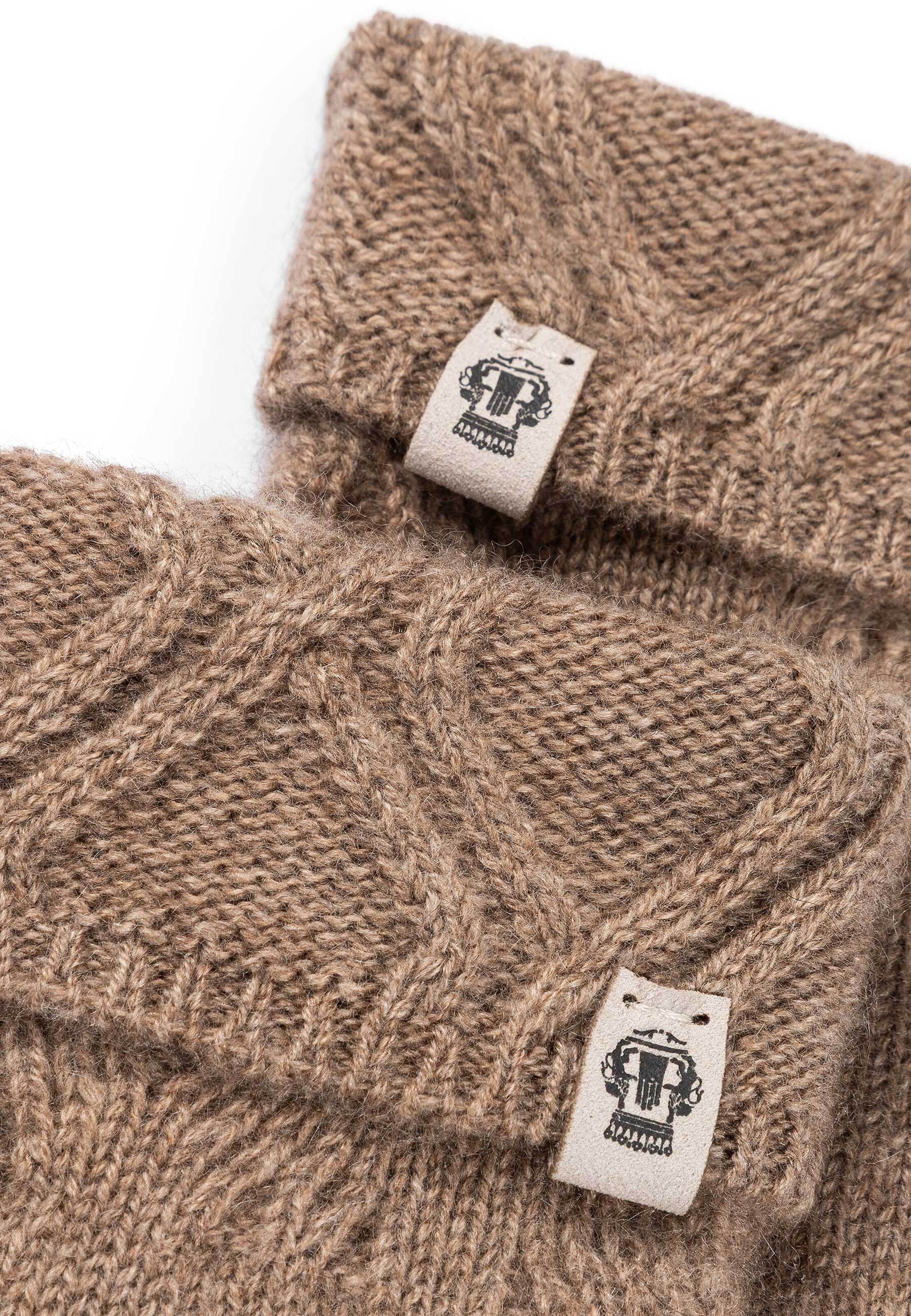 Roeckl Vingerhandschoenen 'FROZEN WINTER' in Beige