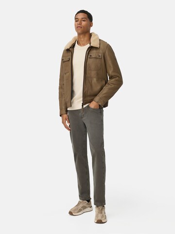 CAMEL ACTIVE Leder Fieldjacke mit Brusttaschen in Braun