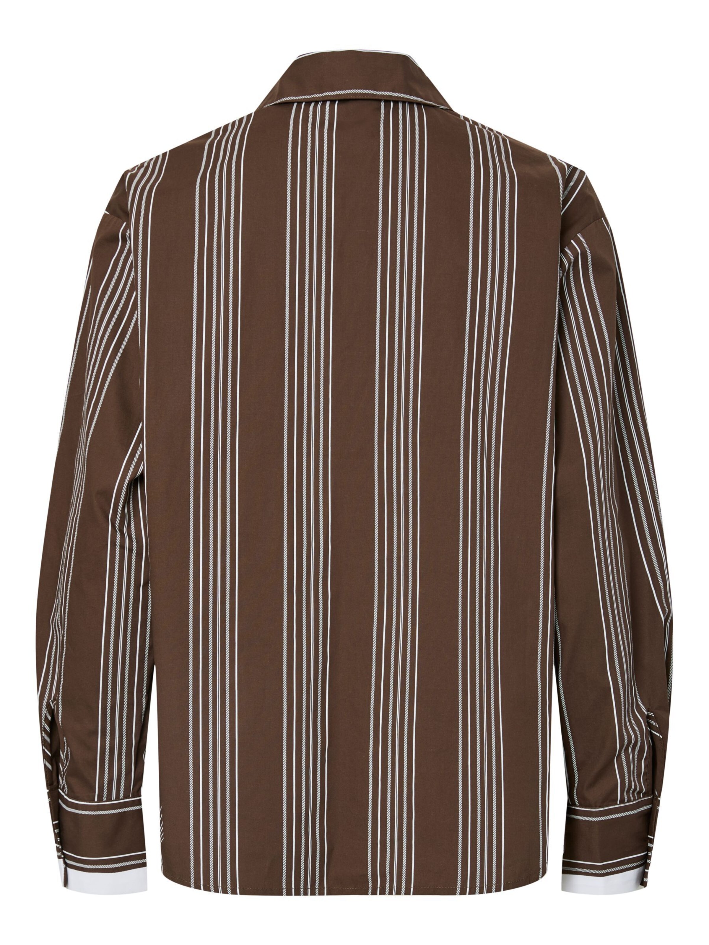 PIECES Bluse 'PCJAMIE' i brun