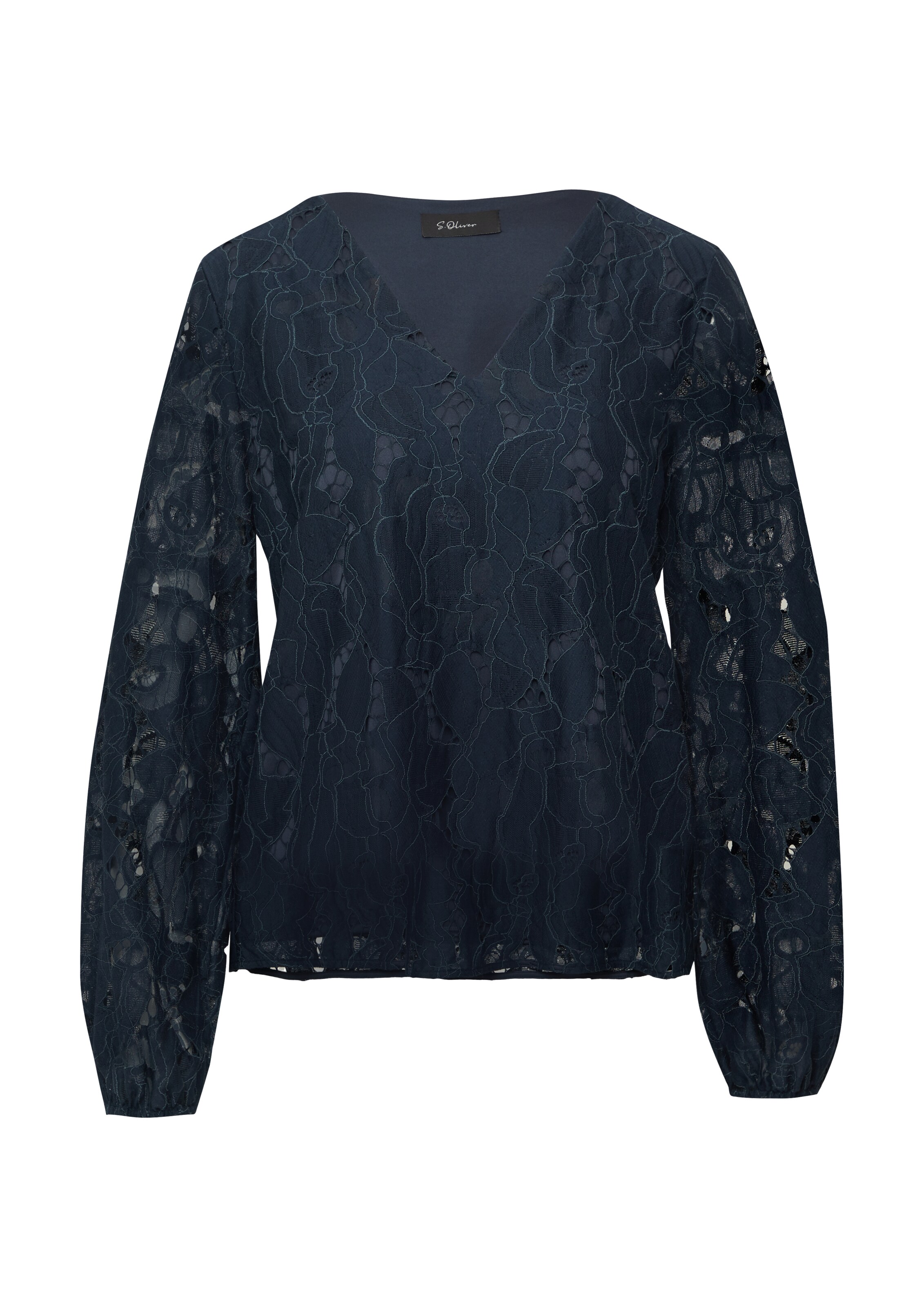 s.Oliver BLACK LABEL Bluse in Blau: Vorderseite